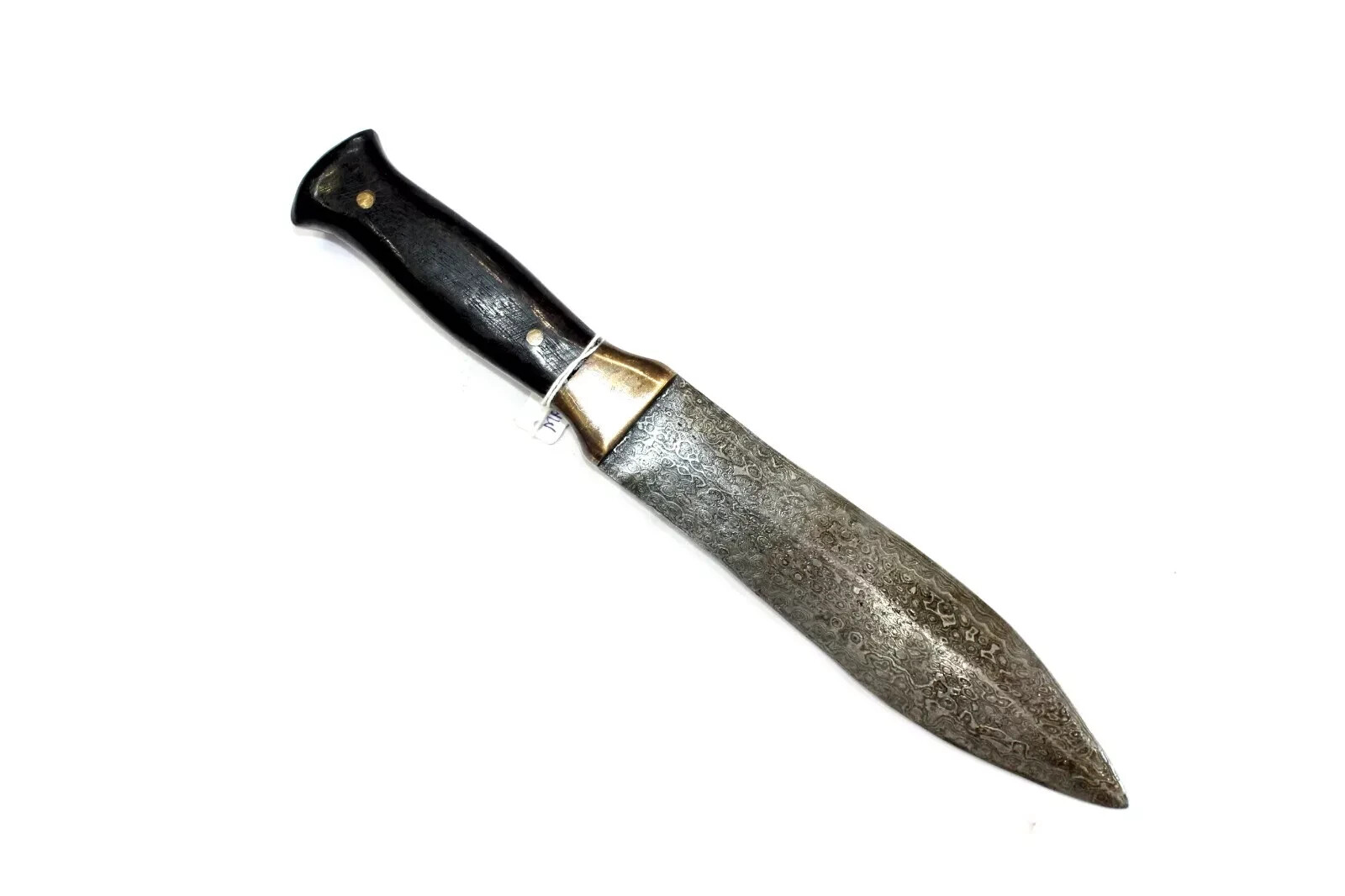 Dagger Knife Damascus Sakela Steel Blade Wood Chip Handle India G133