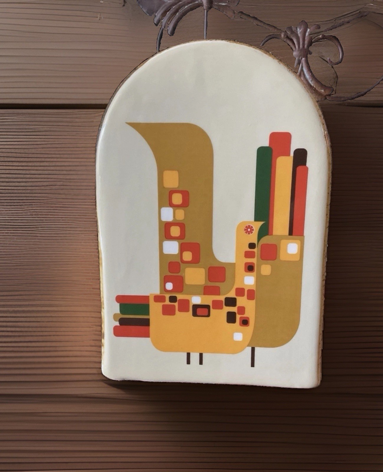 Jonathan Adler Retro 60’s/70’s Vase New With Original Sticker 9x6.5x3.5 Bird’s￼