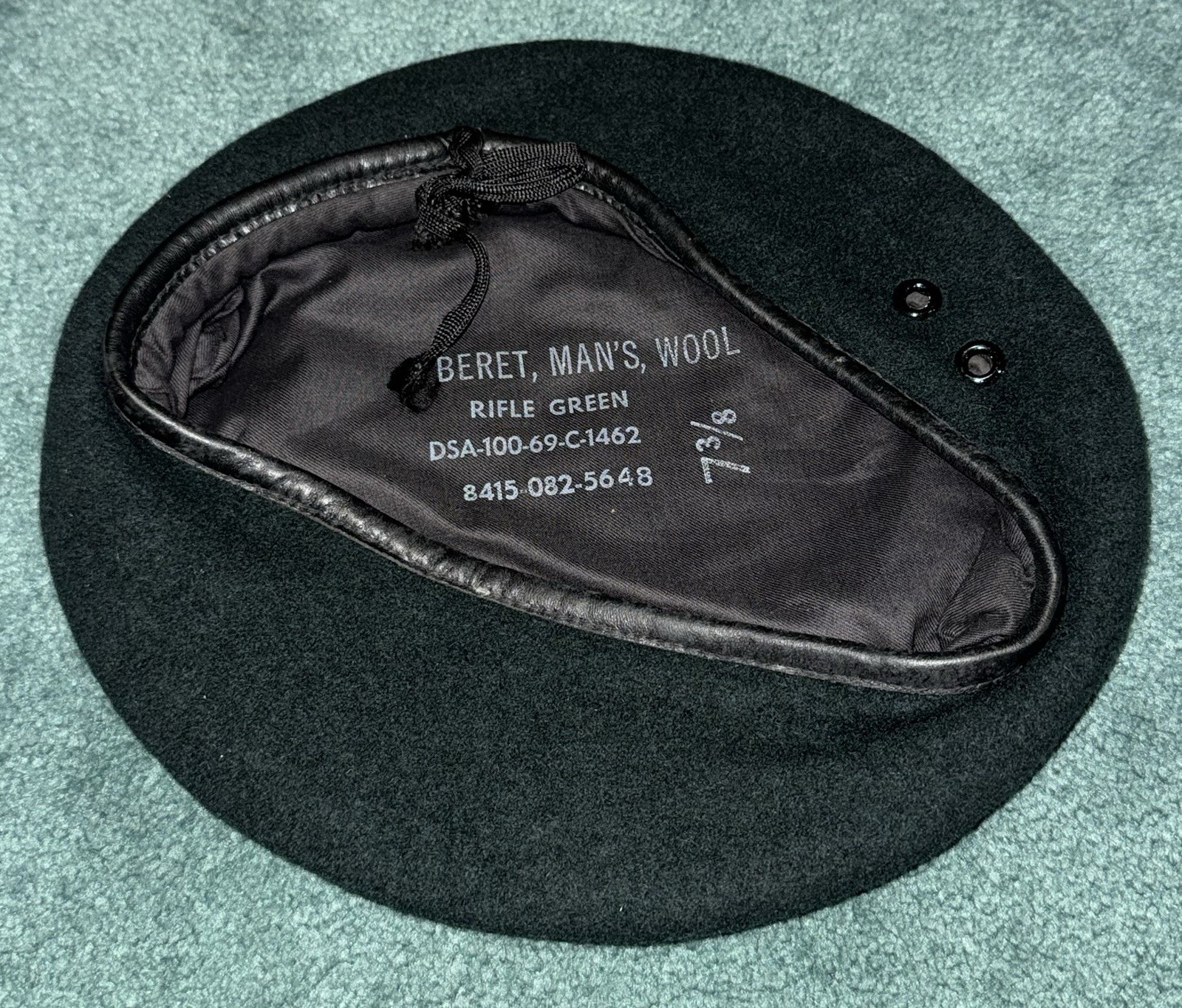 Original Unused Vietnam 1969 Dated Special Forces SF  Green Beret Hat
