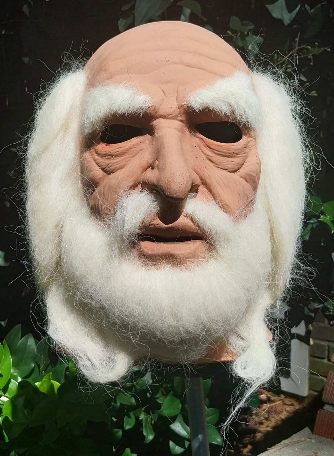 Vintage 1980\'s Don Post Studios Wizard Halloween Latex Mask MINT RARE