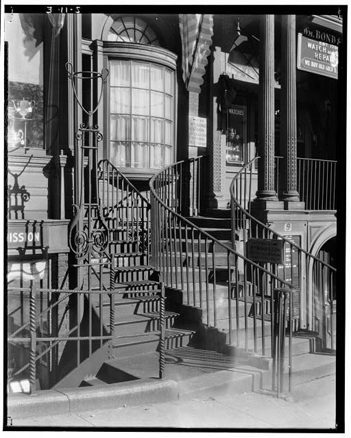 Photo:Boston MA Amory-Ticknor House 1934 Park Street Steps HABS