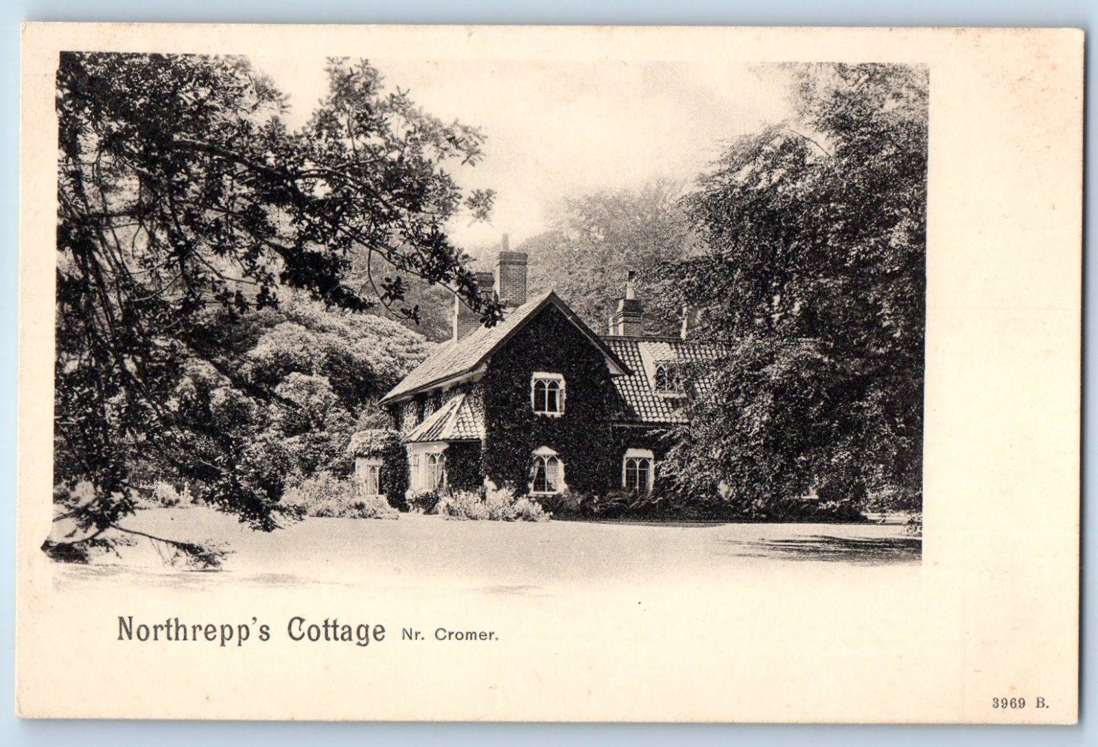 Norfolk England Postcard Northrepp\'s Cottage Nr. Cromer c1905 Antique