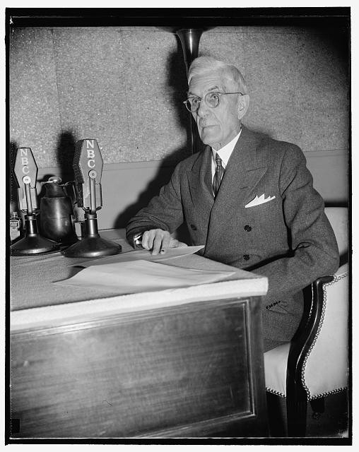 Dr. Francis Townsend 1939 1940 NBC Microphones Townsend Plan Physician