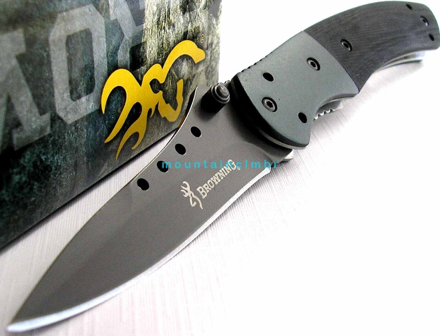 Browning RARE Midway Sliver Titanium Coated Linerlock 7.2/4.2 G10 Knife MANUAL Browning RARE Midway Sliver Titanium Coated Linerlock 7.2/4.2 G10 Knife MANUAL