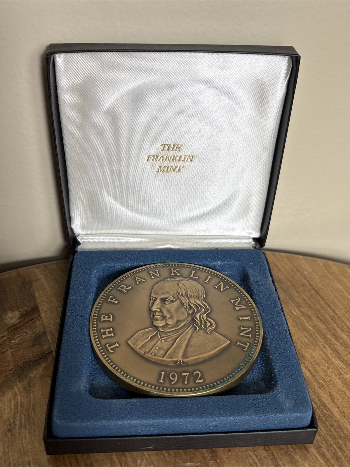 1972 The Franklin Mint Bronze 3” Calendar Medal Medallion