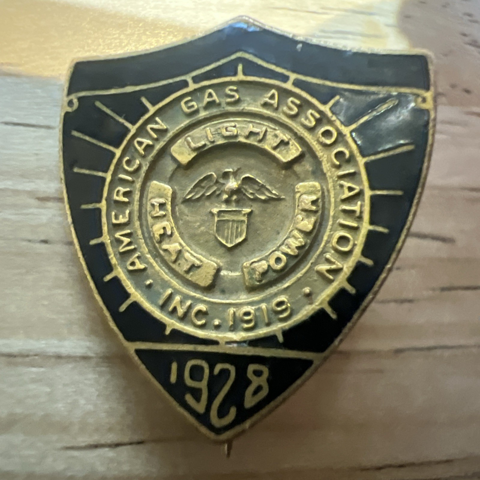 Vintage 1928 American Gas Association Lapel Pin