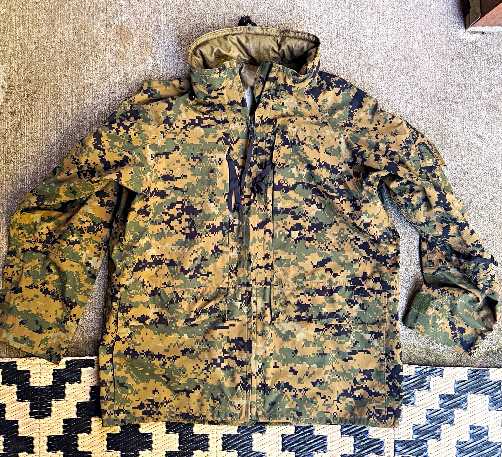 USMC MARPAT APECS All-Purpose Environmental Camo Parka Large Regular