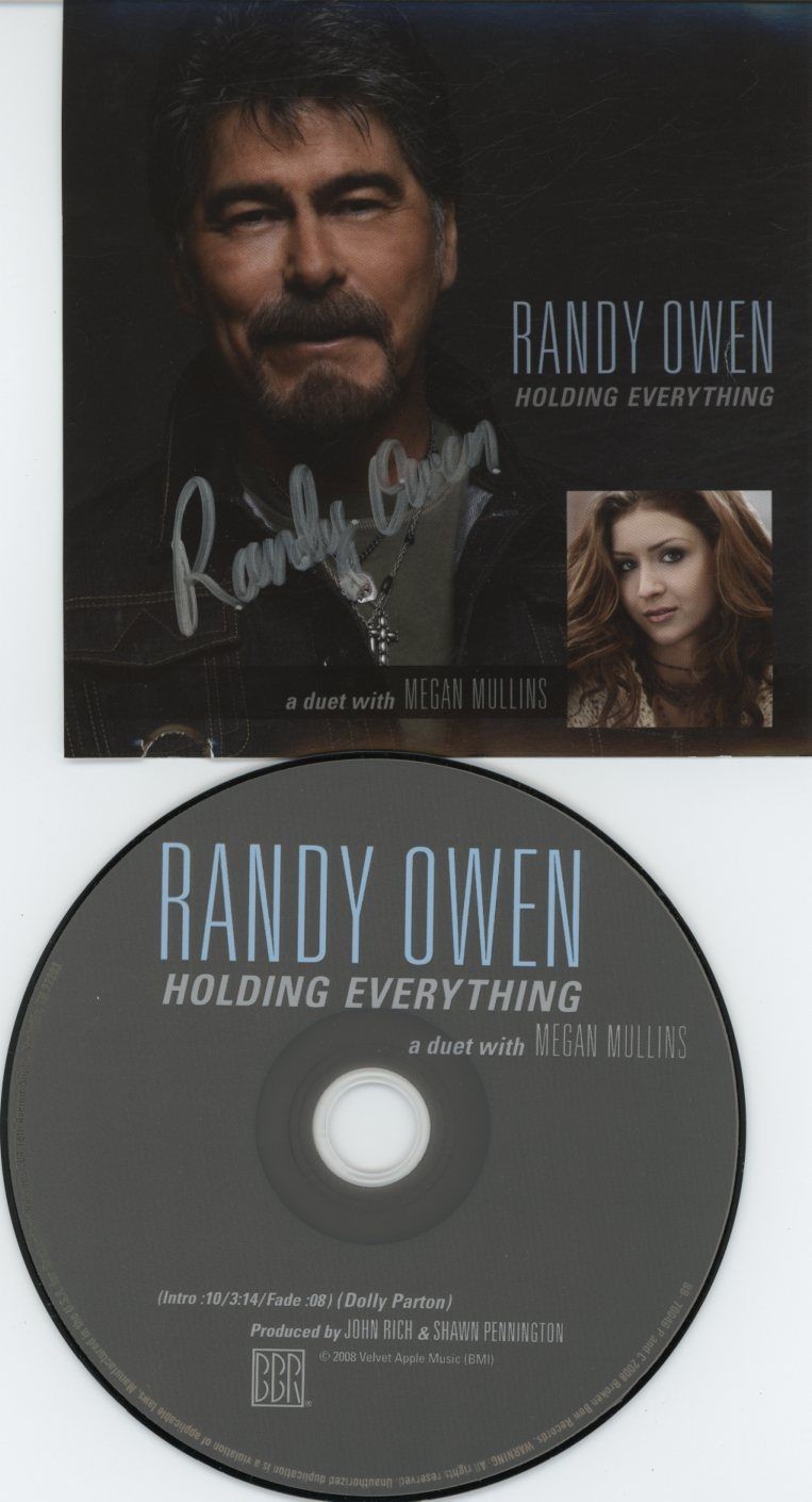 Randy Owen- Signed CD Insert w/ CD