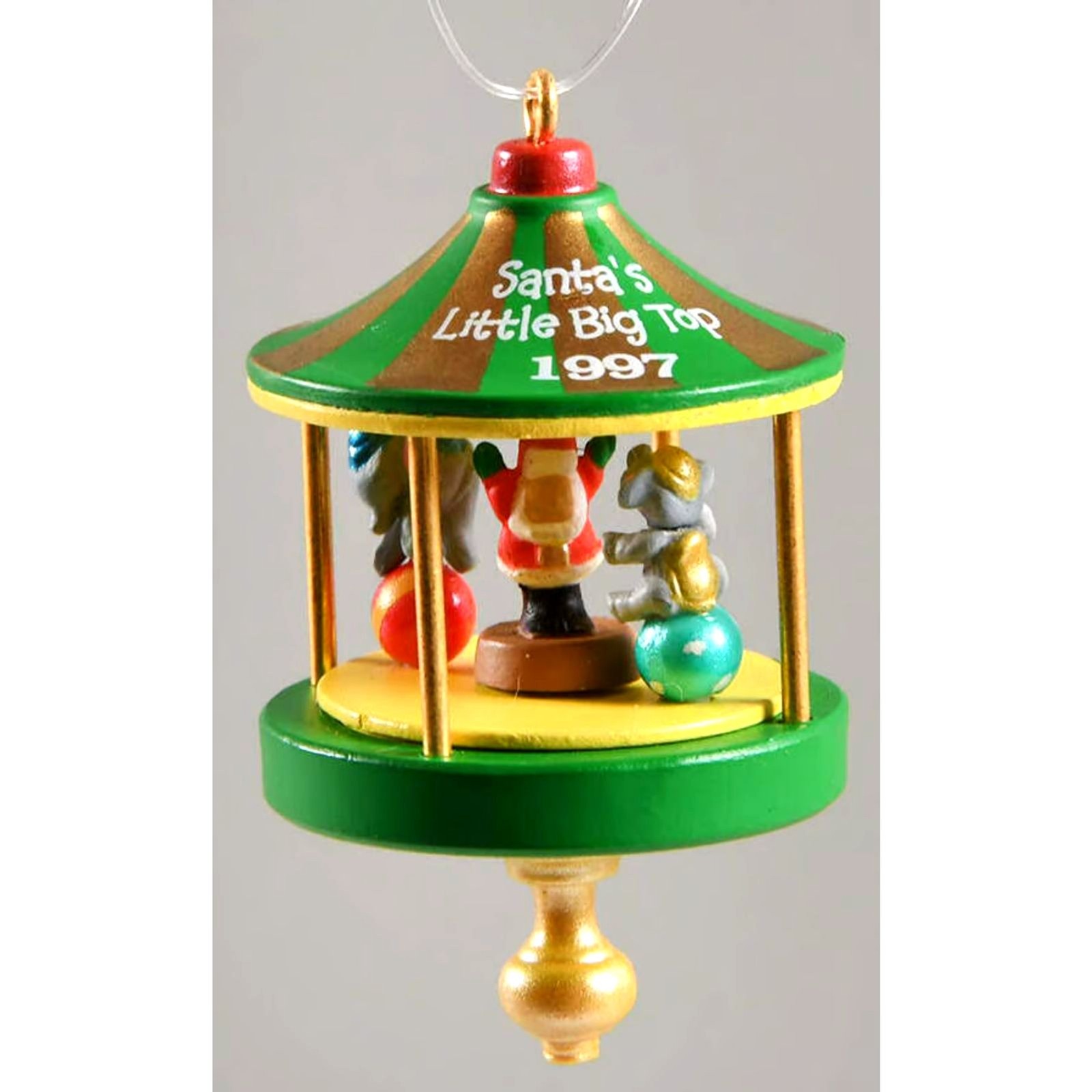 Santa\'s Little Big Top Hallmark Keepsake Miniature Ornament Boxed VTG 1997 Gift