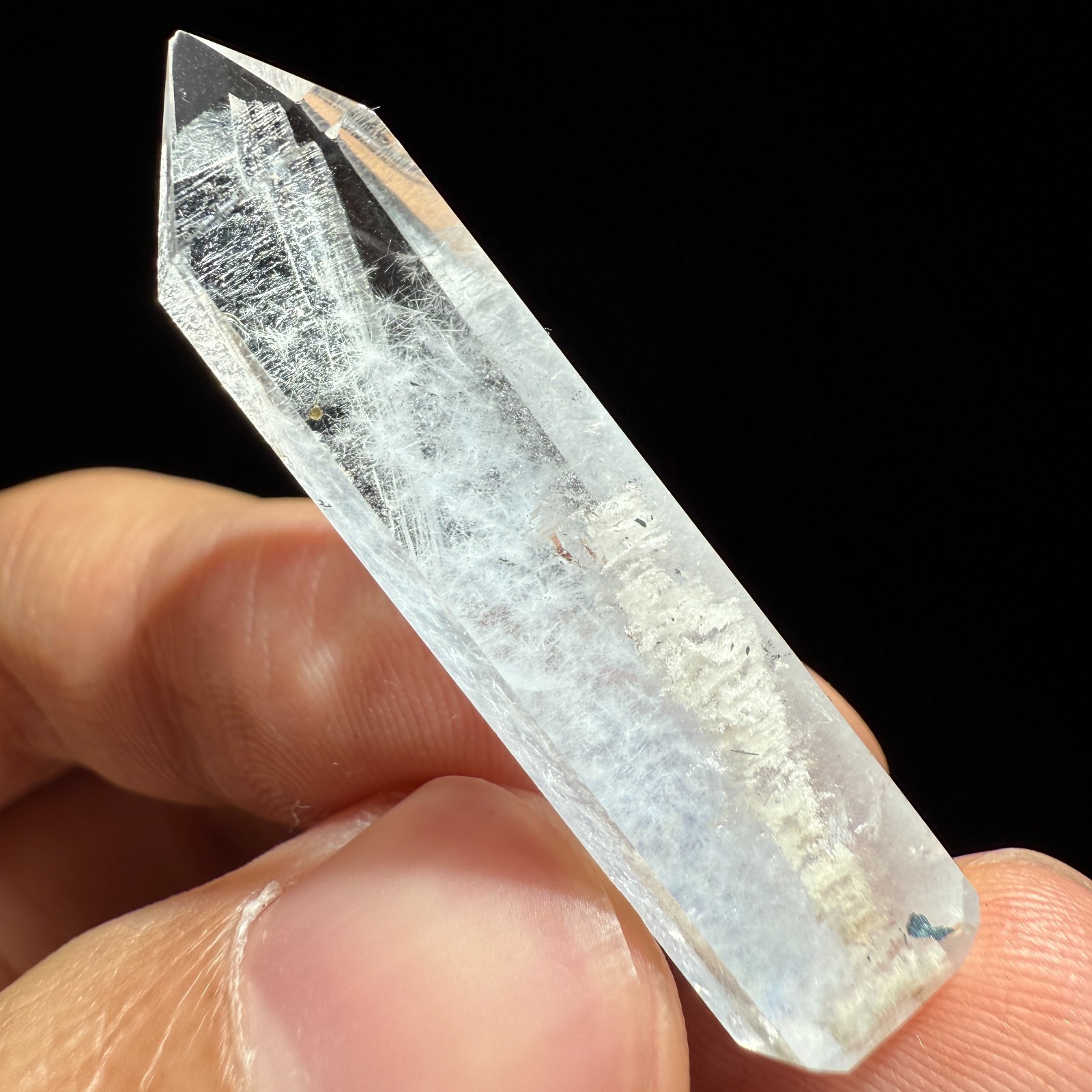 38Ct Natural Clear Beautiful Blue Dumortierite Crystal Quartz Polished Specimen
