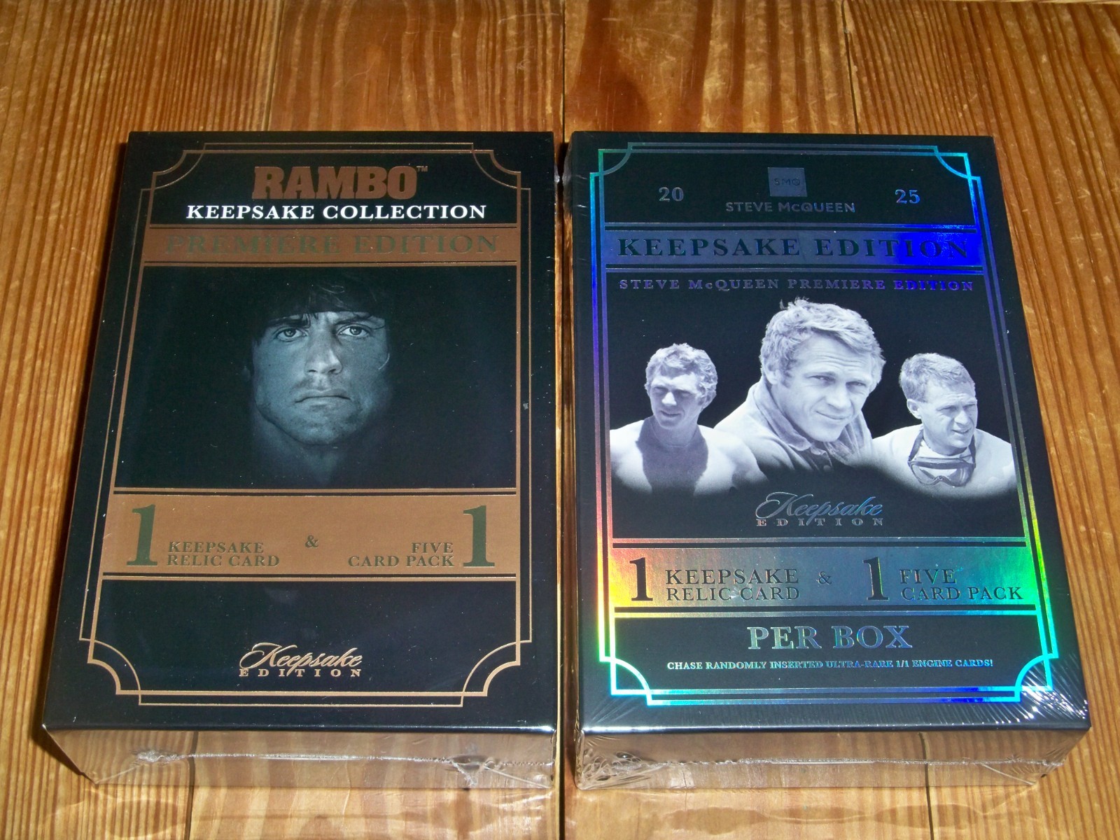 2024 RAMBO / 2025 STEVE MCQUEEN -- Keepsake Box -- 2 Factory Sealed Boxes