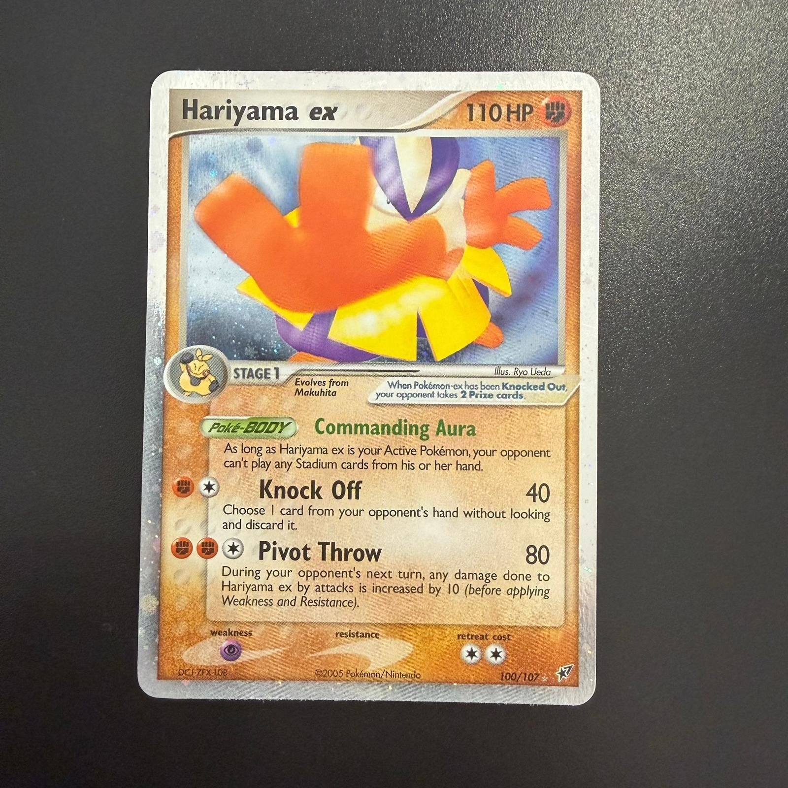 Pokemon Card Hariyama ex 100/107 EX Deoxys Holo ENG English Near Mint