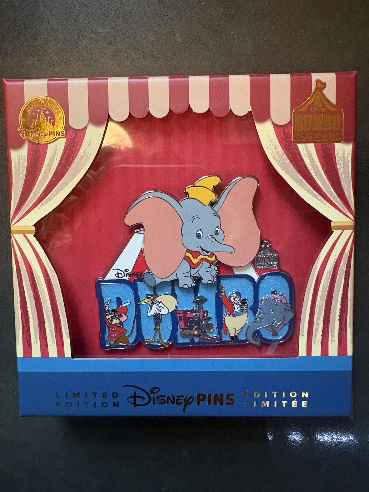 2026 Dumbo 85th Anniversary Le 4000 Mini Jumbo Pin