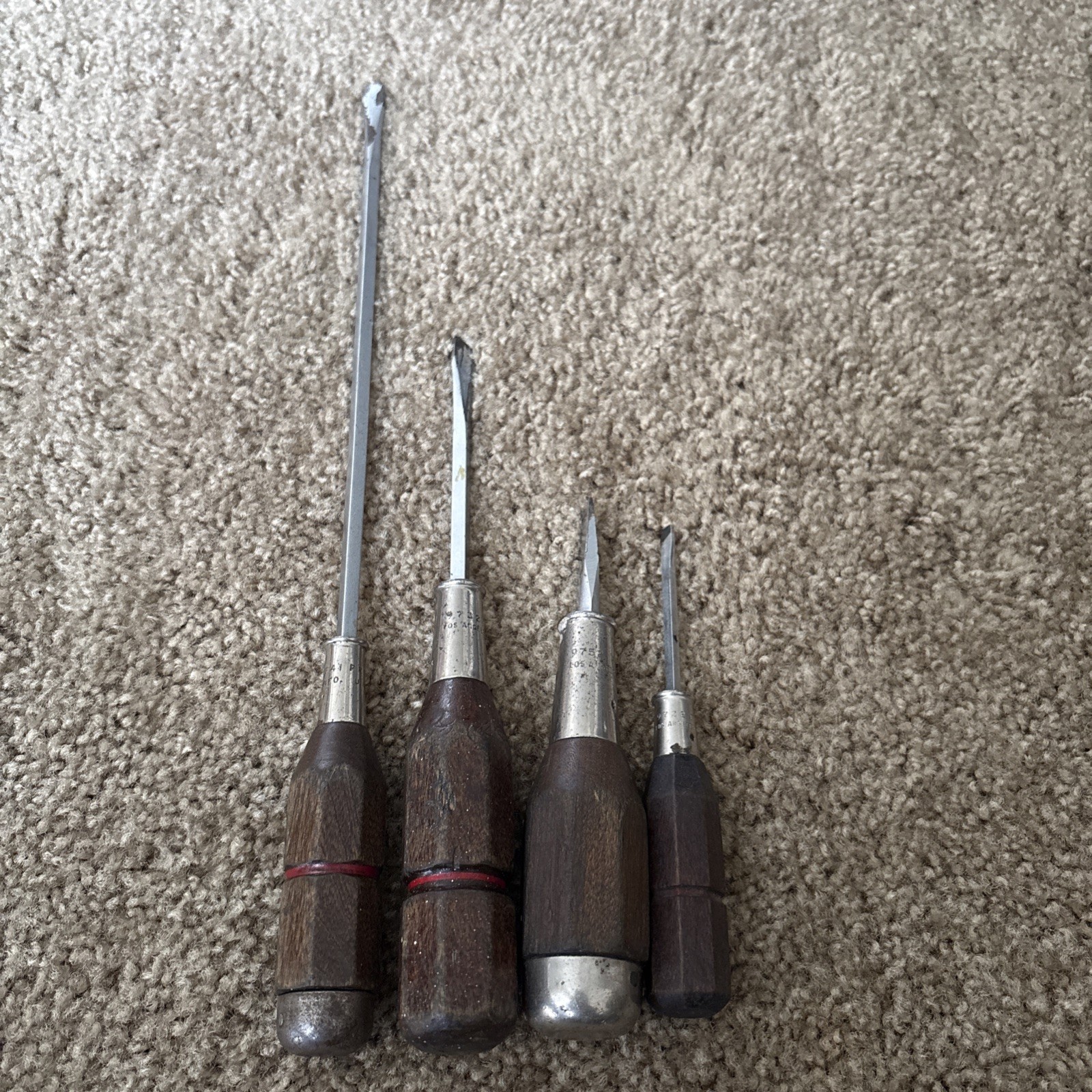 1950s PROTO Screwdriver Set of 4 9741 9732 9752 9722 RARE