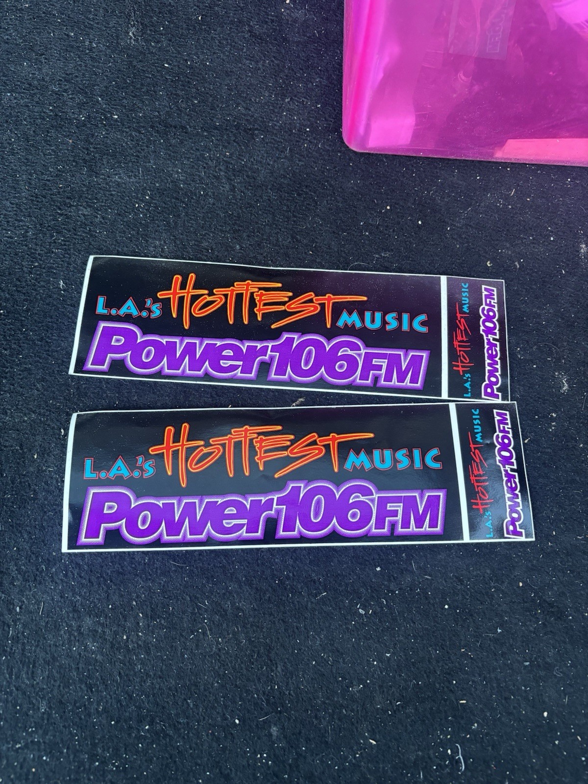 Vintage Power 106 Radio Station Bumper Stickers L.A.’S Hottest Music Stickers 