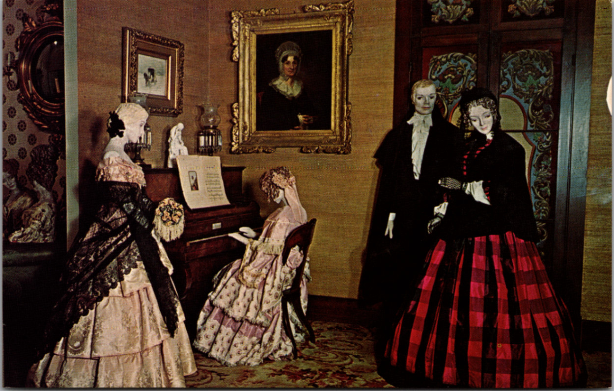 Philadelphia Museum of Art Fashion Wing 19th Century Attire Postcard