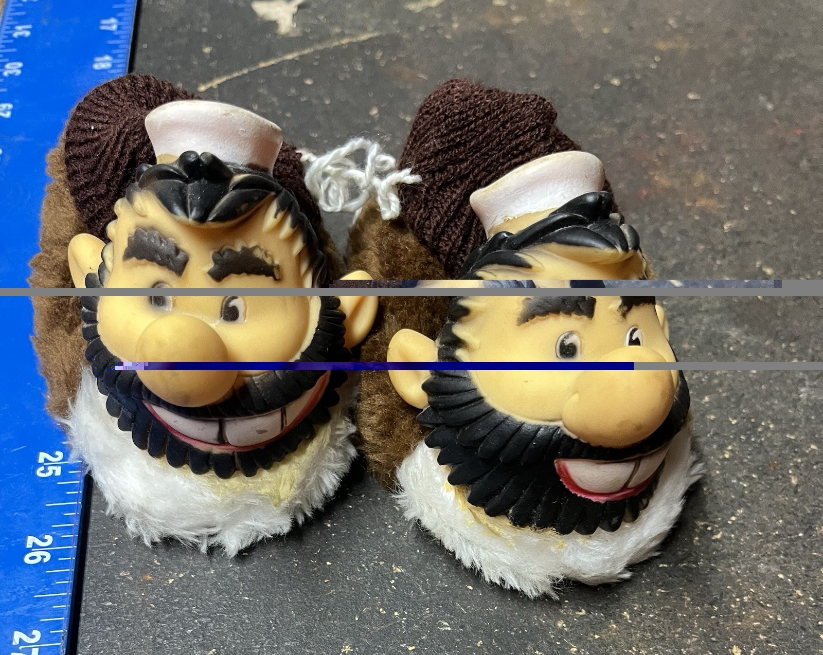 Vintage Popeye’s Bluto Slippers
