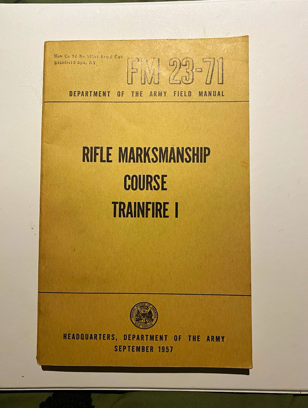 LOT: U.S. Army Field Manuals & Pamphlets 1947-1957 Militaria. Lot of 11 books