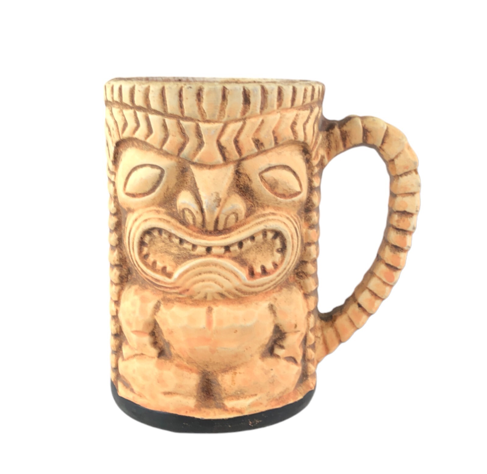 Paul Marshall Products PMP Ceramic Peanut Tiki Man Coffee Mug Handle Japan 4.5\
