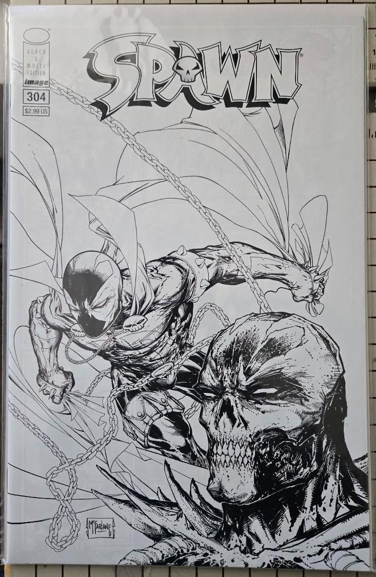 Spawn Issue #304 Cover C Black and White Image Comics