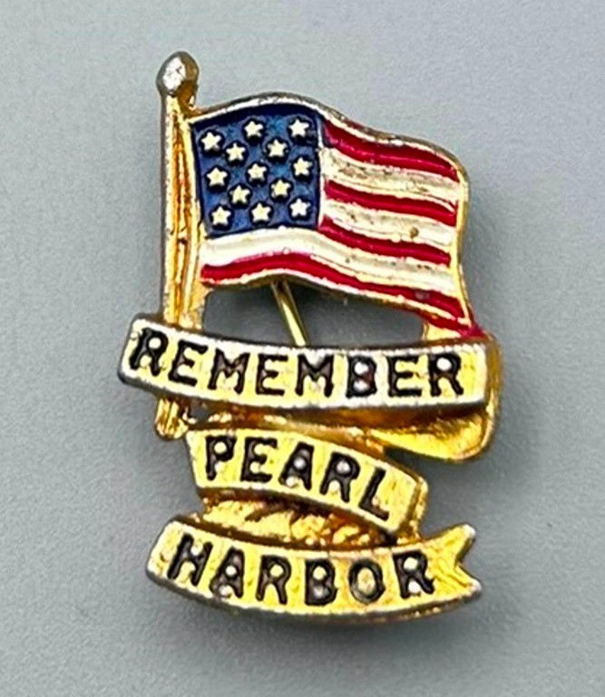 WWII Remember Pearl Harbor Patriotic Pin by LN