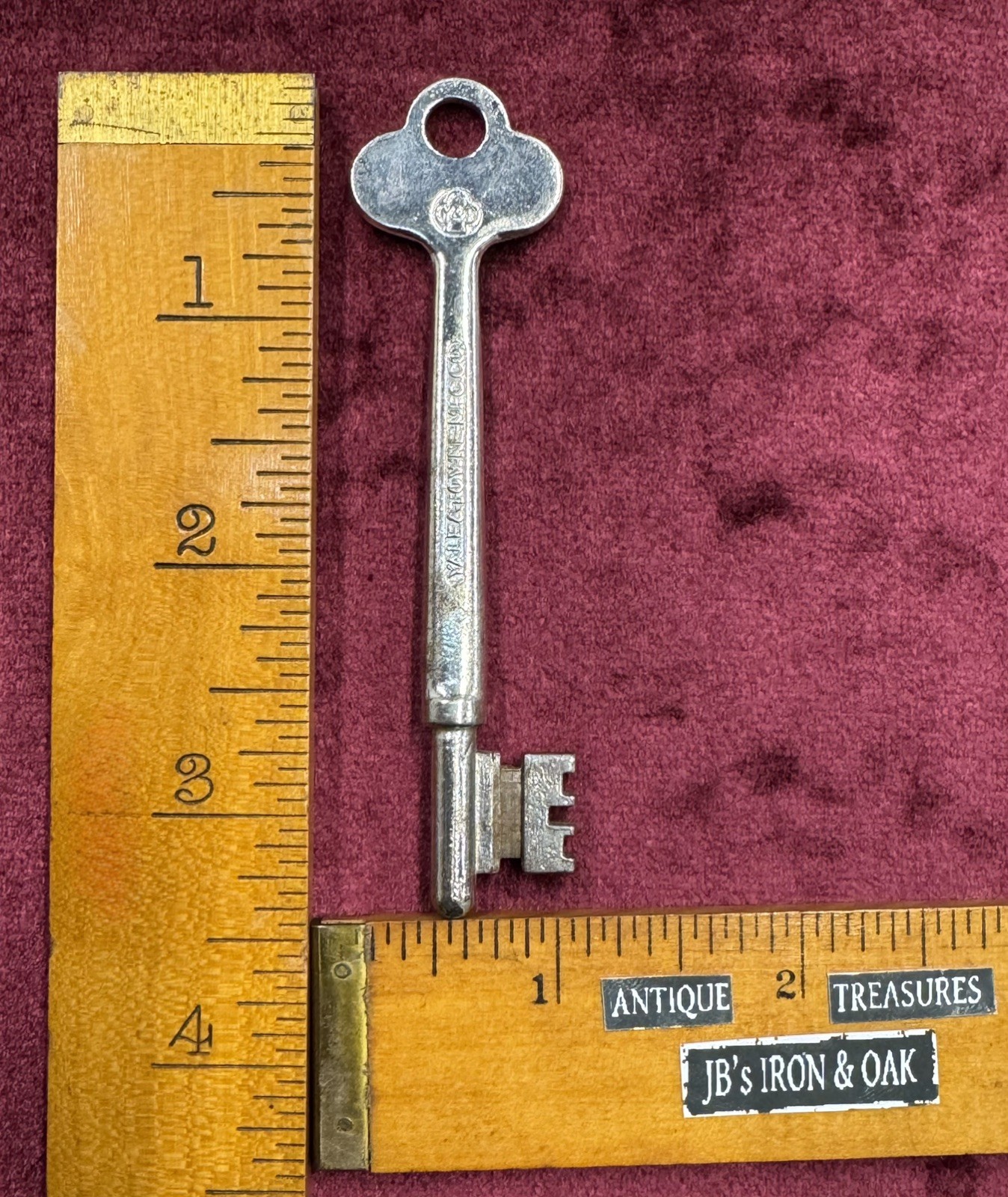 🌿 🗝️ Old Yale and Towne Antique Vintage Lock Skeleton  Key 