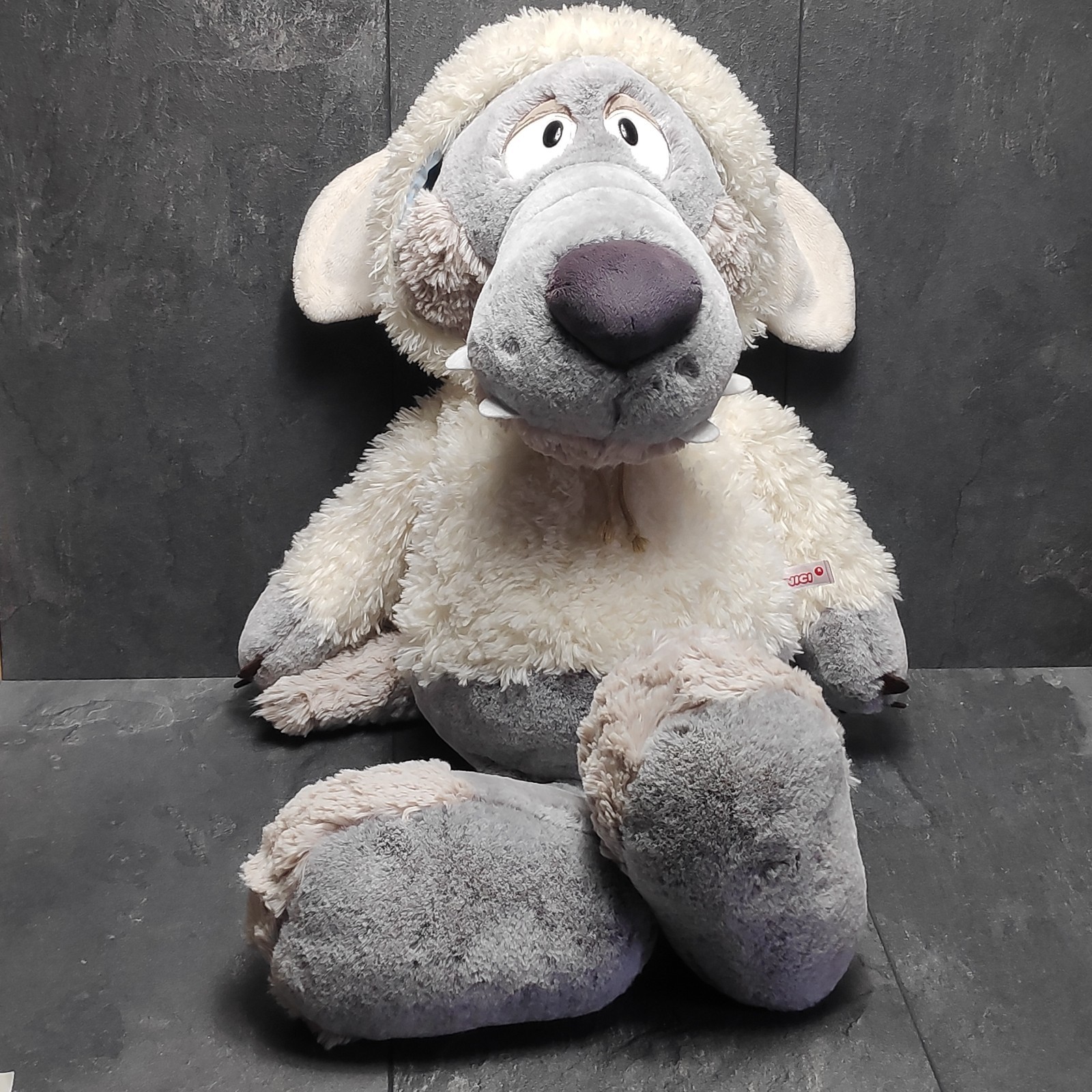 Nici Wolf In Sheep\'s Clothing Approx 75cm Tall Plush White Grey Hooded • XXL Nici