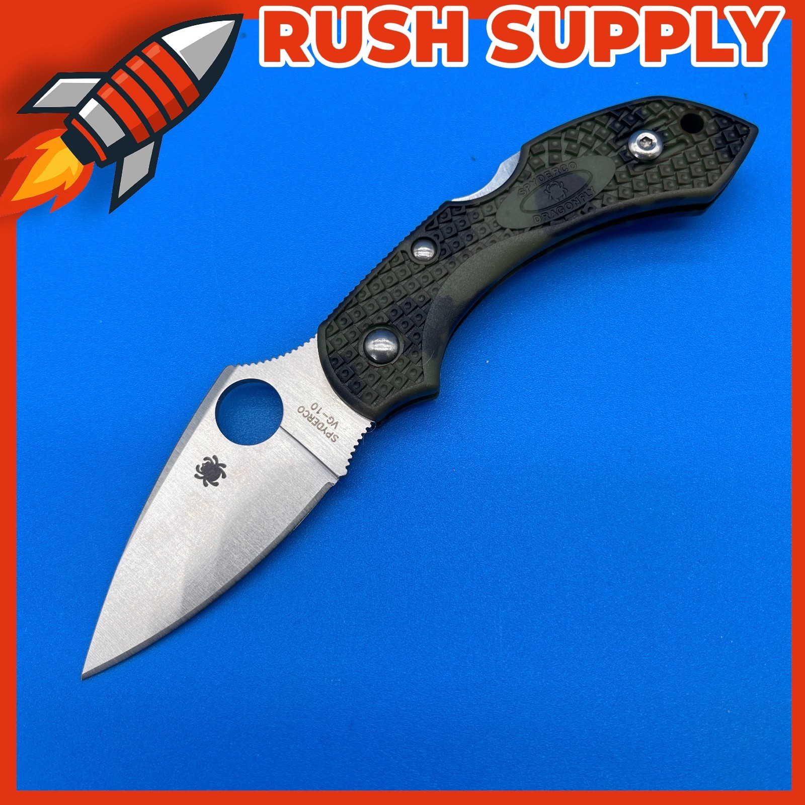 Spyderco Dragonfly 2 Lockback Satin Folding Blade ZOME Camo Knife - C28ZFPGR2