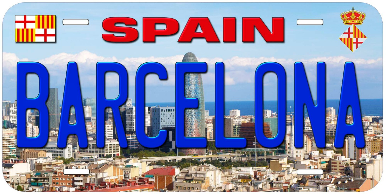 Barcelona Spain Novelty Car License Plate