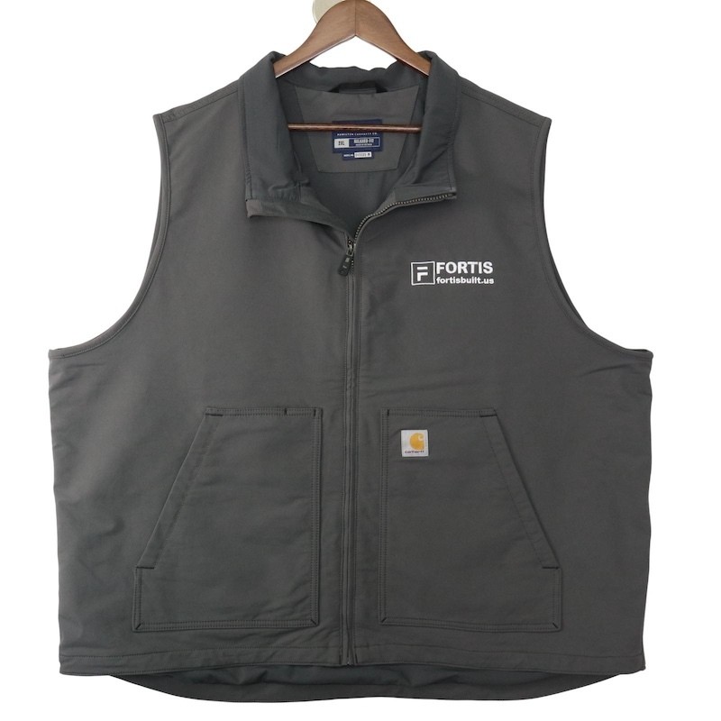 Big Size Men Us-2Xl Super Dux Hamilton Carhartt Soft Shell Vest Relaxed Fit Grey