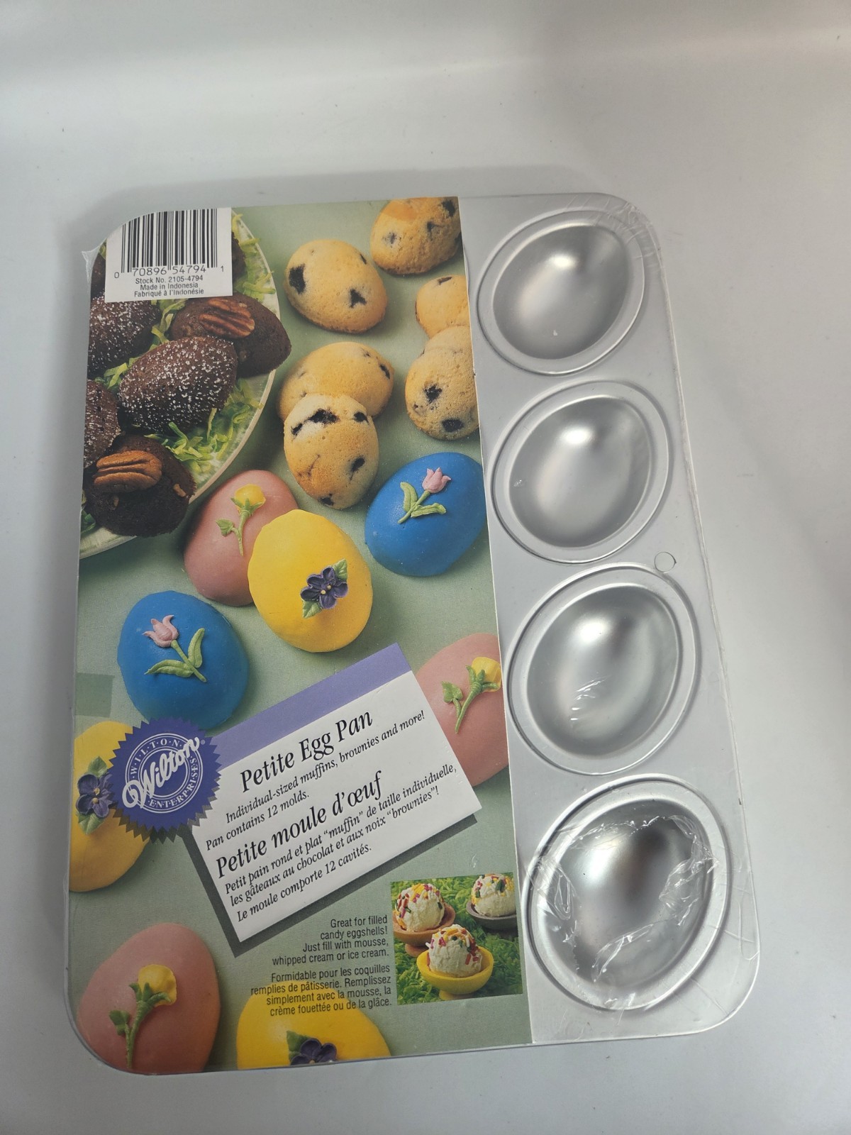  Vintage 1993 Wilton Petite Easter Egg Pan 12-Mold #2105 4794 Sealed/New