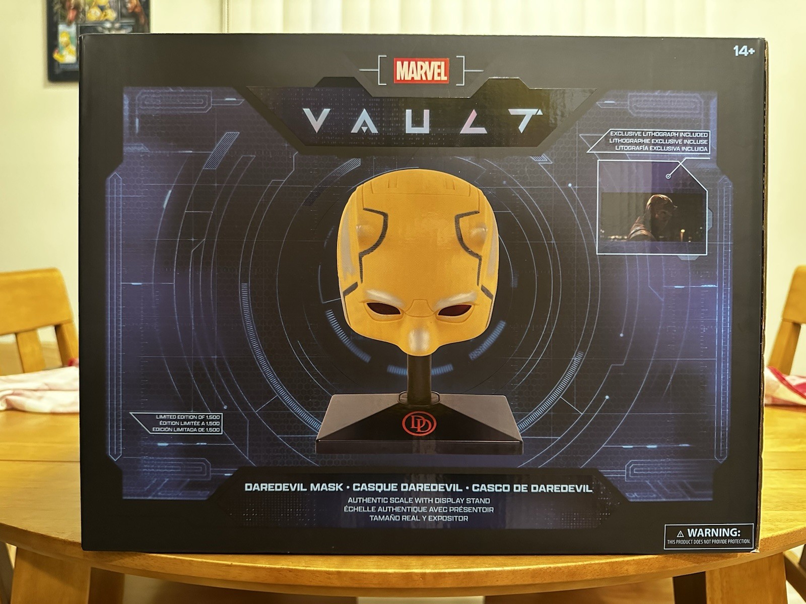 2026 Disney D23 Exclusive Marvel Daredevil Vault YELLOW Mask NEW IN HAND LE 1500