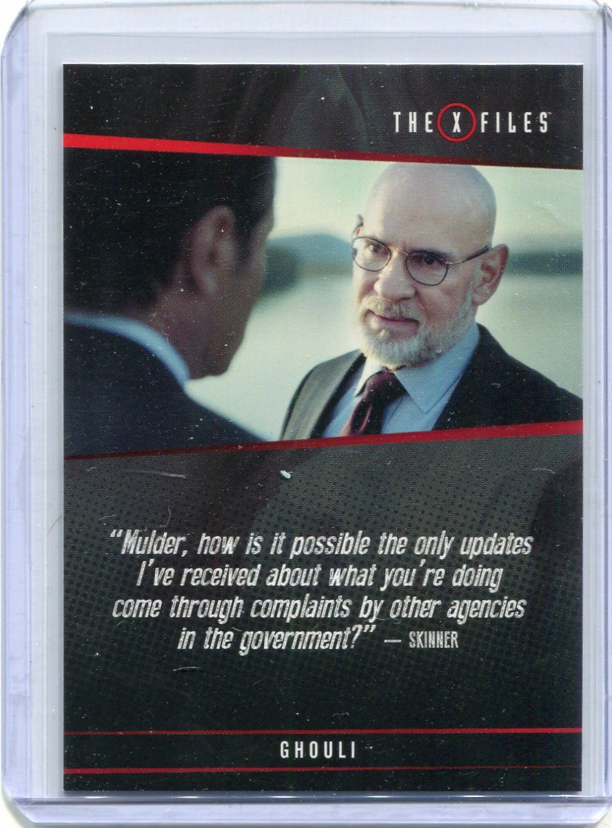 2018 Rittenhouse X-Files Seasons 10 and 11 Quotable Ghouli    QQ24