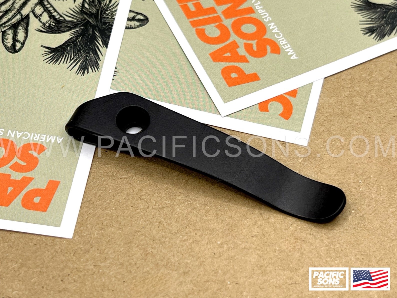 Black Titanium Deep Carry Pocket Clip for Strider SNG SMF Knife EDC Upgrade