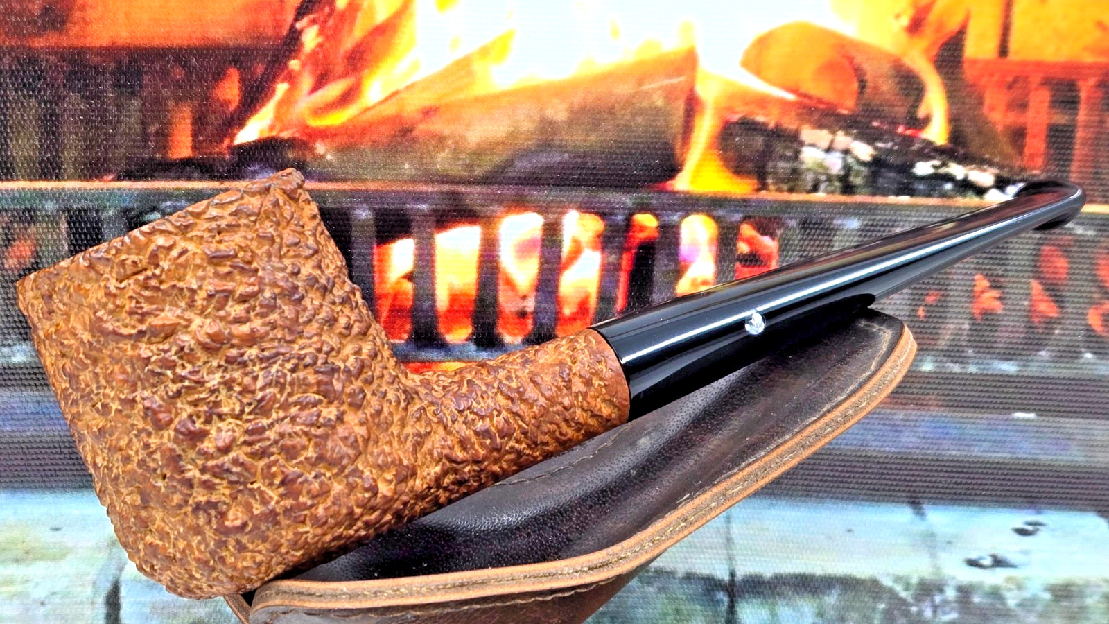 CASTELLO Natural Vergin KK 15 Straight Pot Estate Pipe Pre-1982 Carlo Scotti