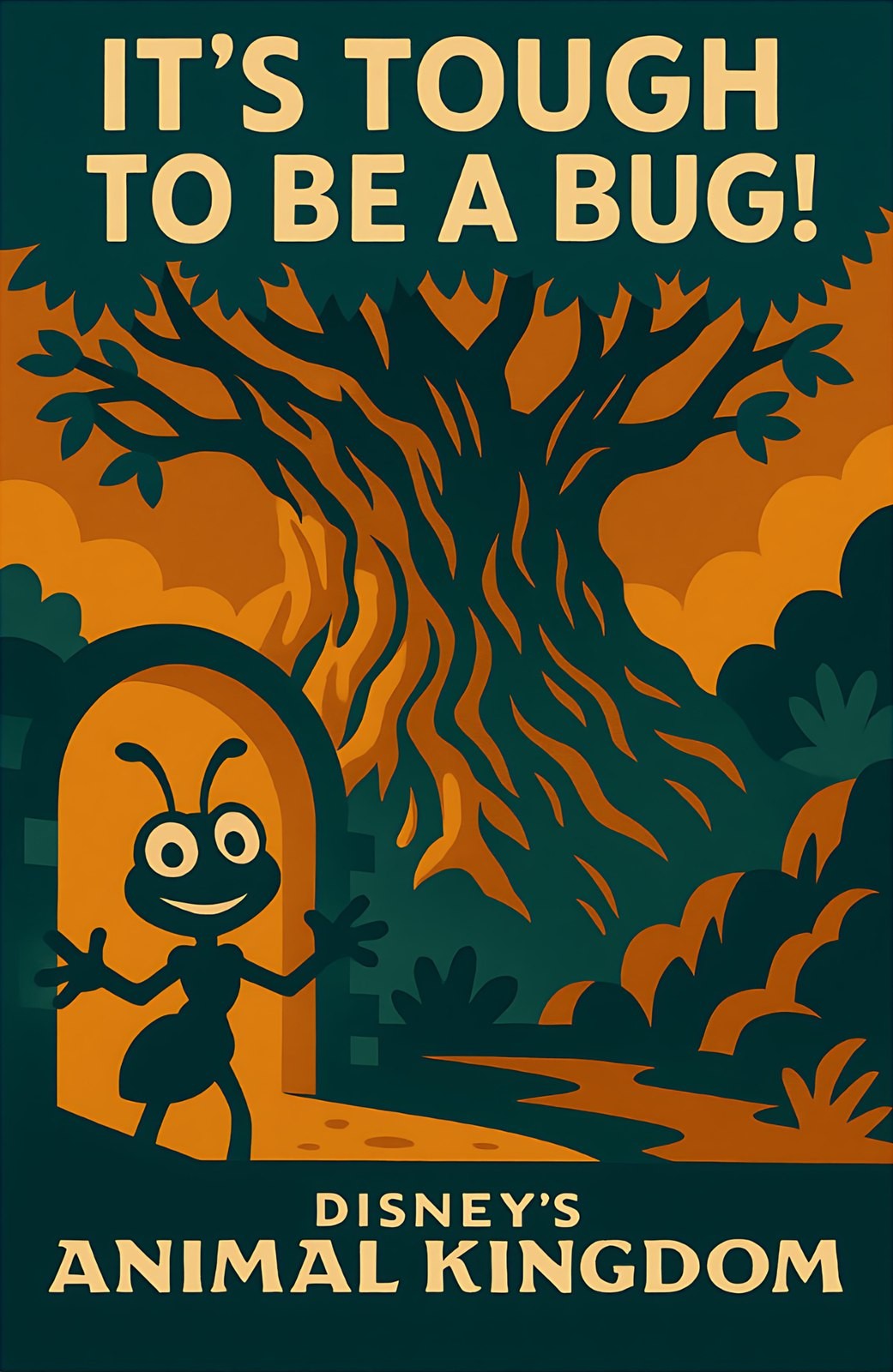 It's Tough to Be a Bug Animal Kingdom Flik Attraction Ride Disney Poster Print