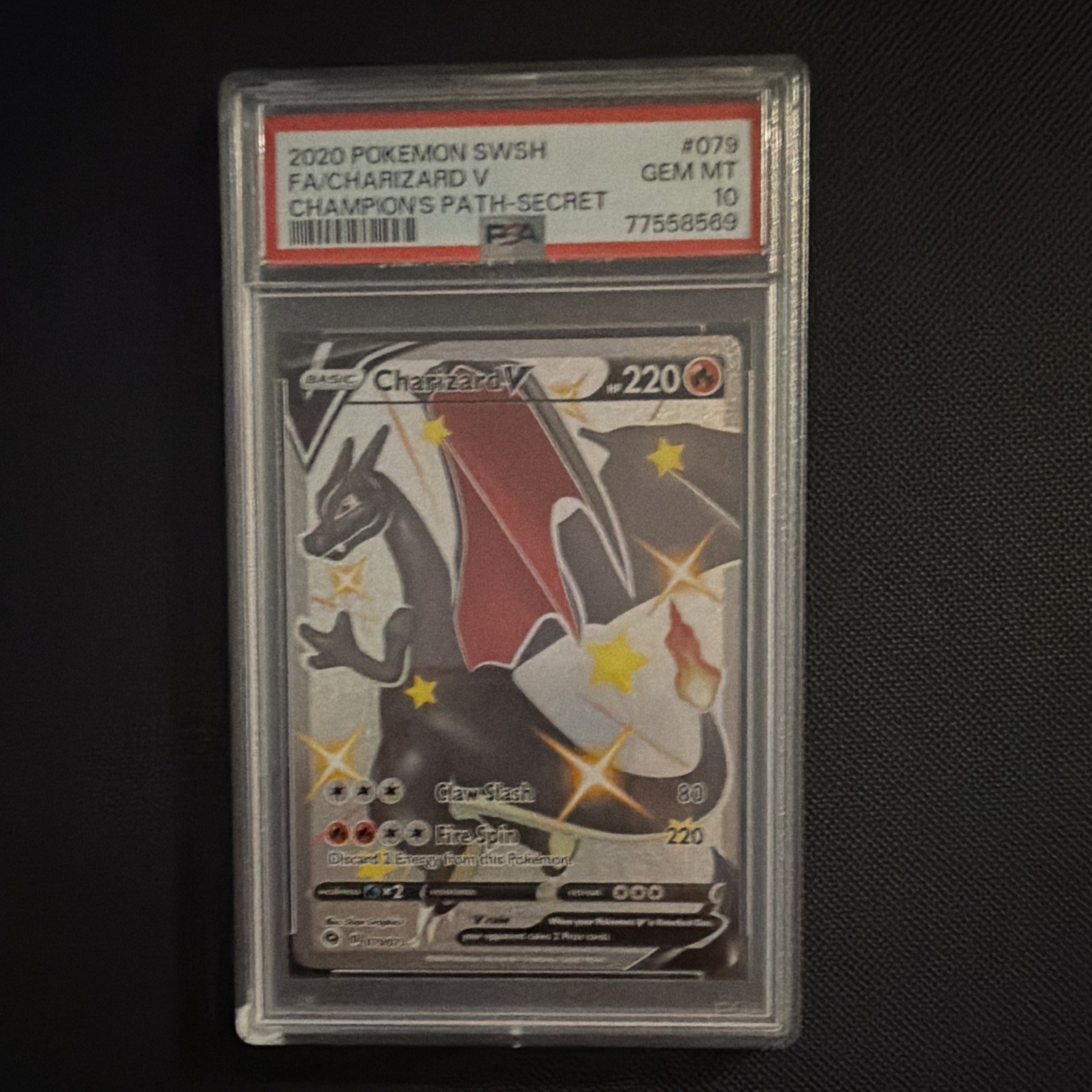 Charizard v Secret 79/73 Champions Path Holo Ultra Rare 2020 Edition