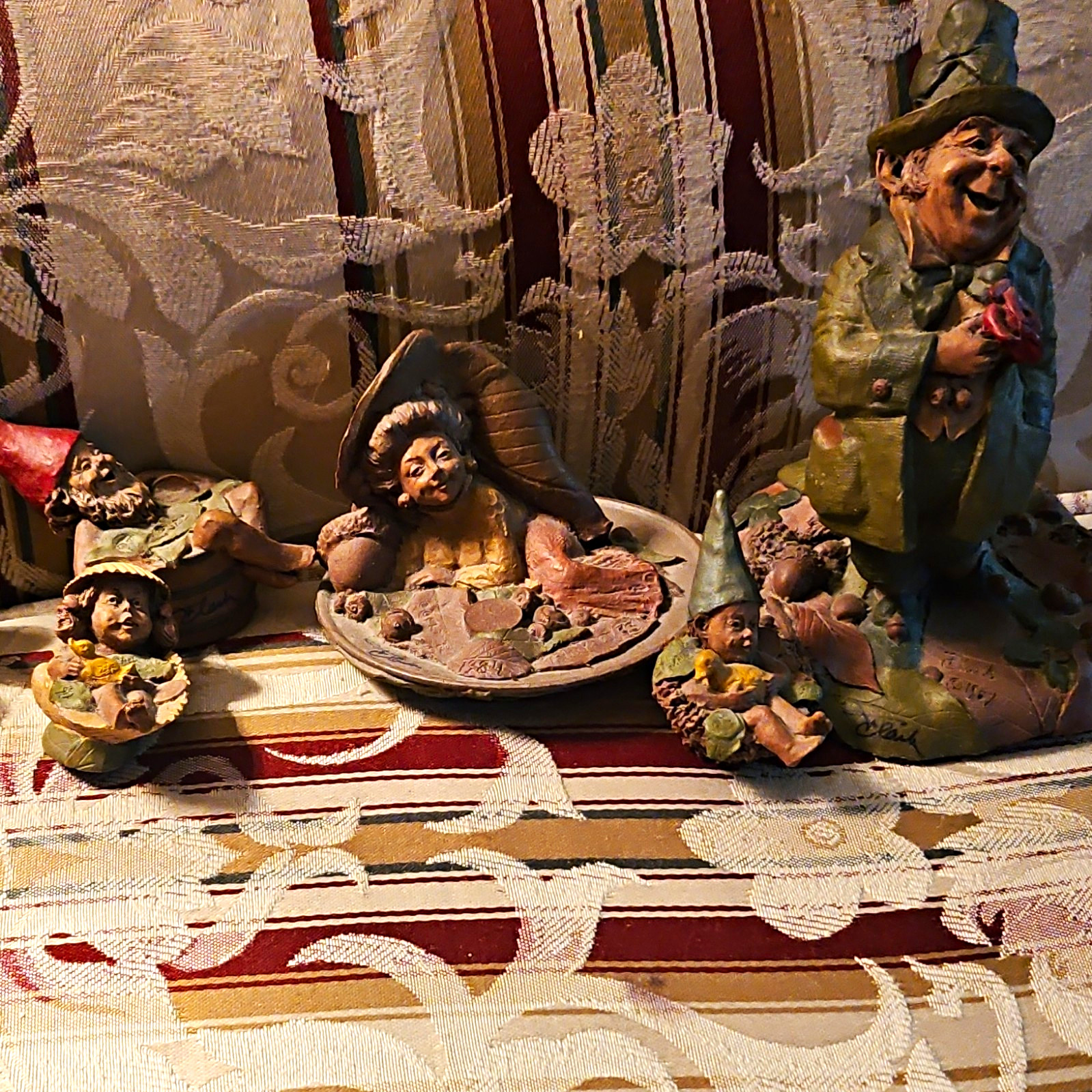 Vintage Tom Clark Gnomes 6-Piece Lot - 5 HAND-SIGNED in Ink Ben Danny Colette