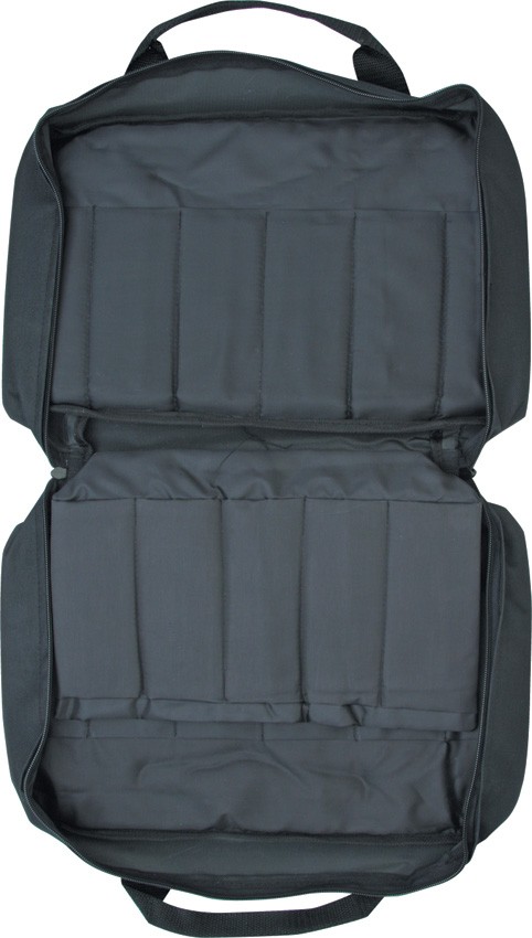 Carry All Knife Case Black 2-Handles Holds 22 Knives Storage Bag 128