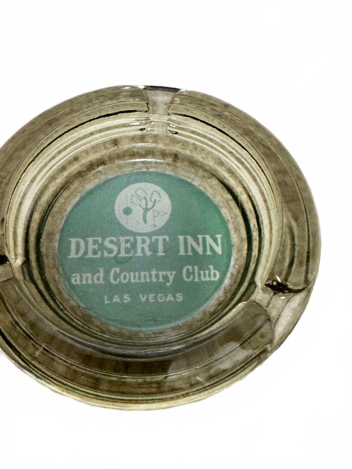 Vintage 1980s Desert Inn and Country Club Las Vegas Casino Glass Ashtray
