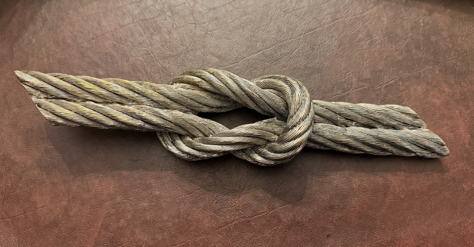 Ralph Lauren Nautical Bexley rope knot paperweight desk sculpture