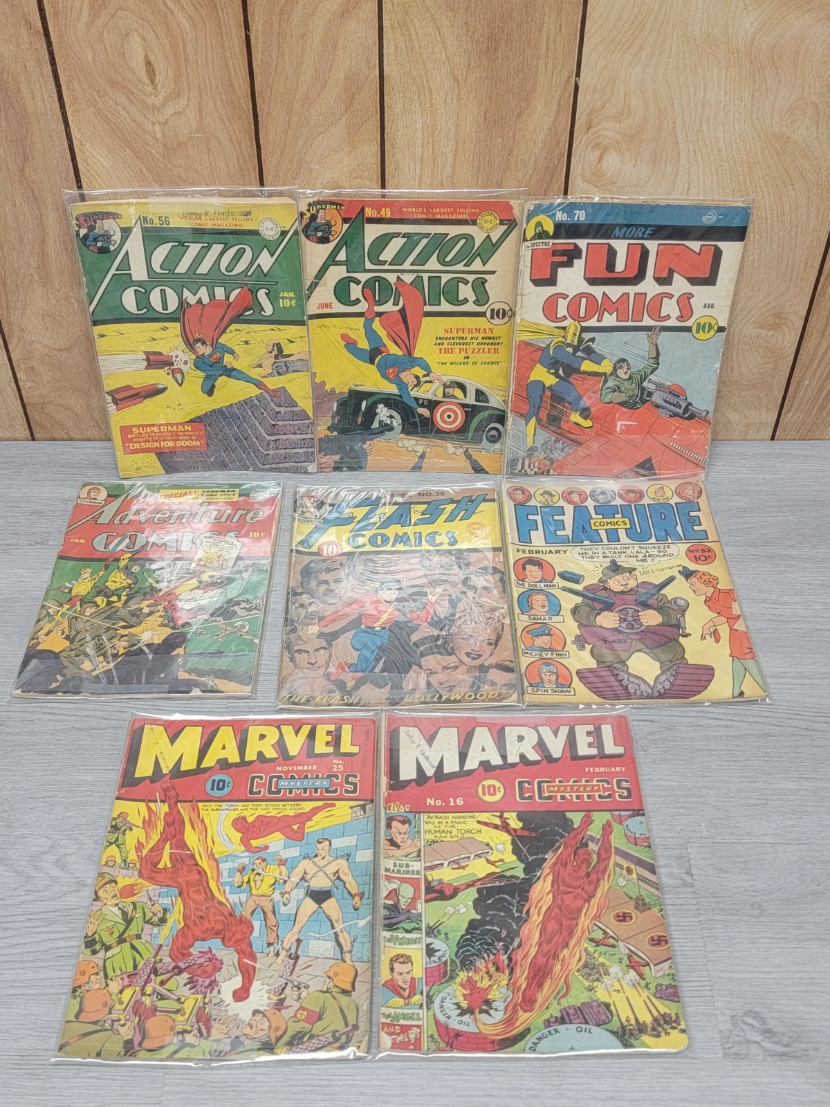 Rare Comic Book Mixed Lot -  Superman Marvel Action Comics Flash