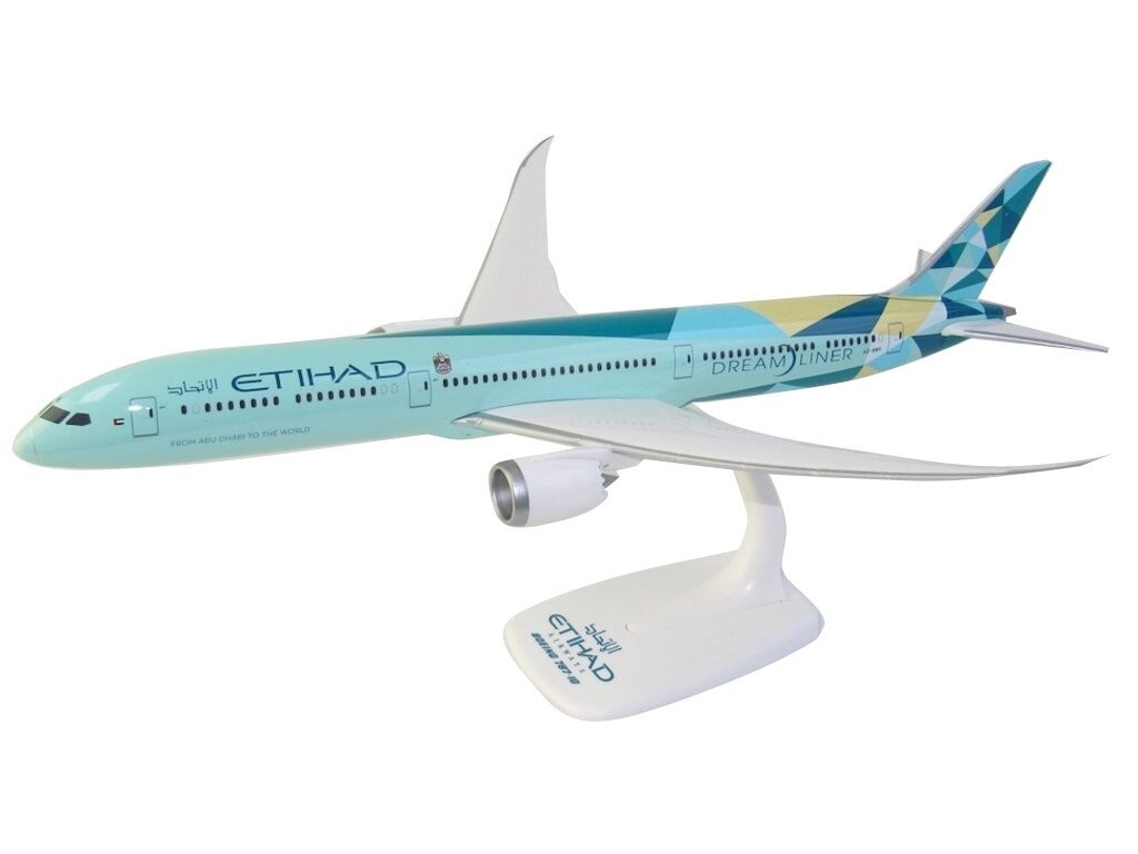 PPC Etihad Airways Boeing 787-10 Greenliner A6-BMH Desk 1/200 Model AV Airplane