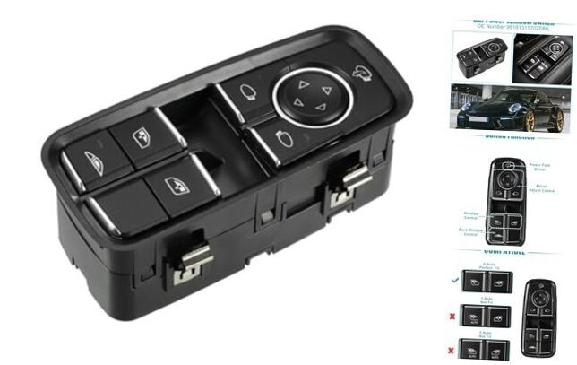 Power Window Switch Window Control Switch Fit for Porsche 911 2012-2019