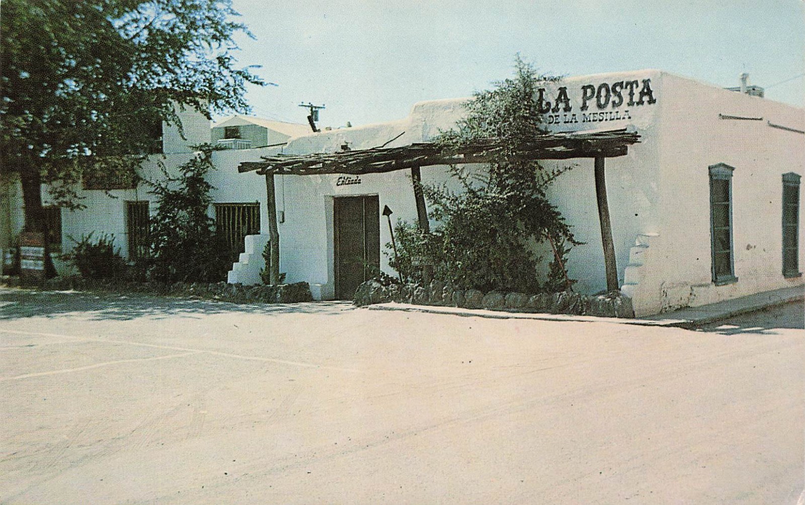 La Posta de Mesilla New Mexico Butterfield Stage Coach Depot Vtg Postcard J34