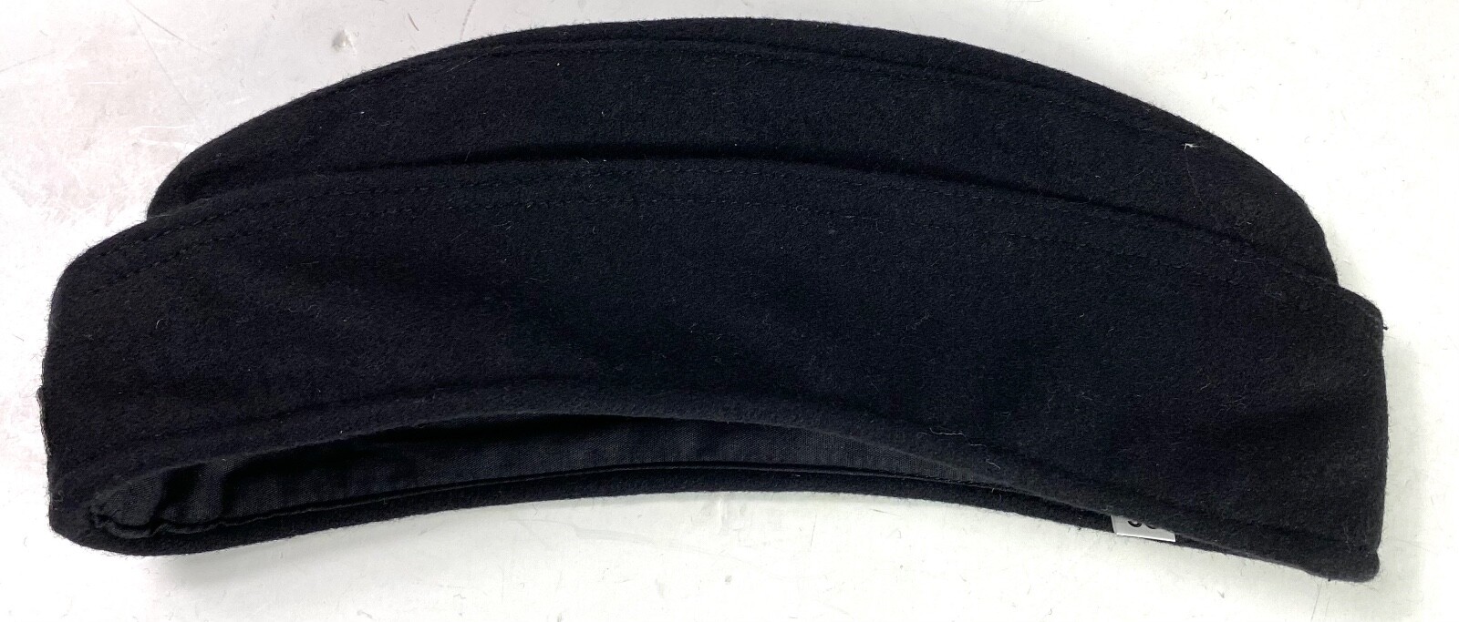 WWII GERMAN WAFFEN PANZER M38 M1938 BLACK WOOL OVERSEAS FIELD CAP-3XL