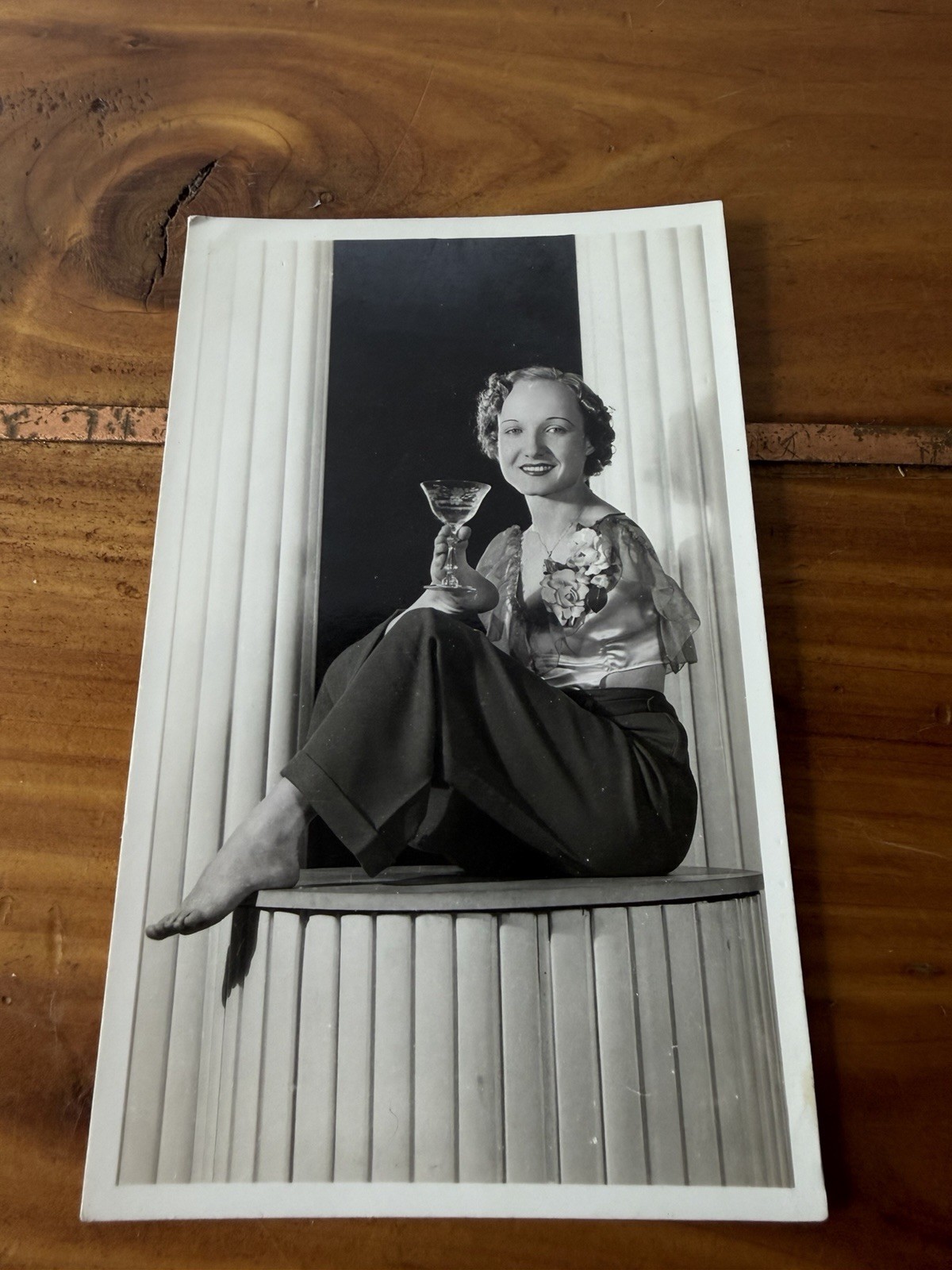 Frances O’Connor Signed RPPC Armless Sideshow Freaks 1932 Circus Postcard