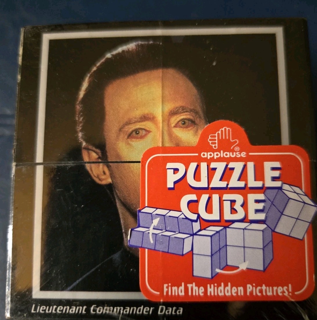 VTG 1995 STAR TREK THE NEXT GENERATION PUZZLE CUBE  APPLAUSE 2 3/4