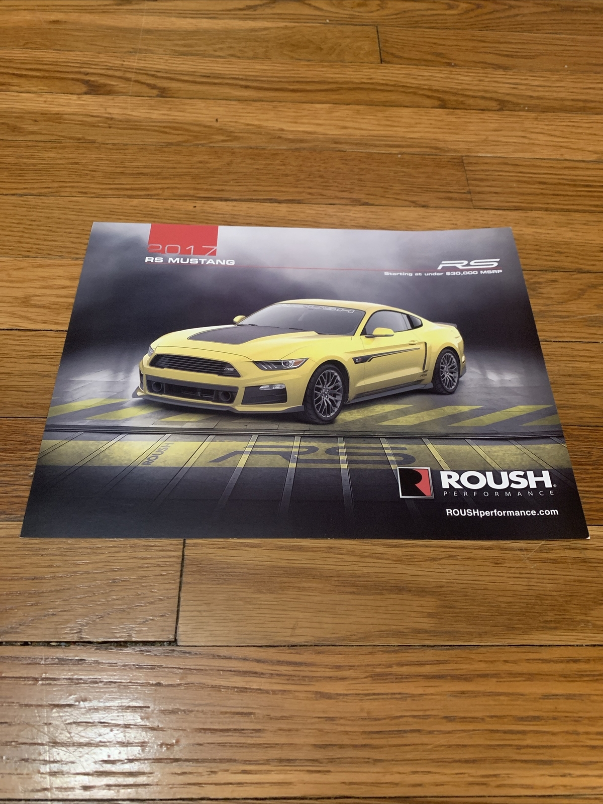 2017 Ford Mustang Roush RS Sales Spec Sheet Card OEM 