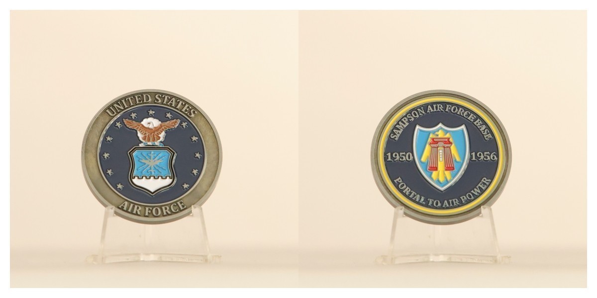Sampson Air Force Base 1950-1956 Portal To Airpower Challenge Coin  4#G